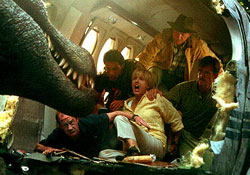 A scene from 'Jurassic Park III'