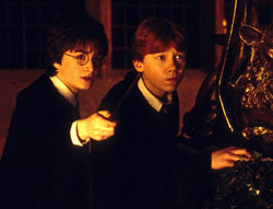 A scene from 'Harry Potter & the Chamber of Secrets'