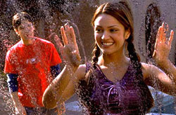 A scene from 'Clockstoppers'