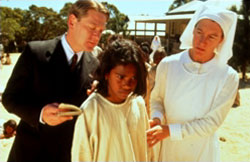 A scene from 'Rabbit-Proof Fence'