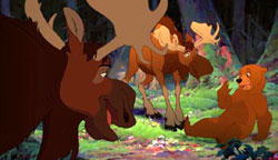 A scene from 'Brother Bear'