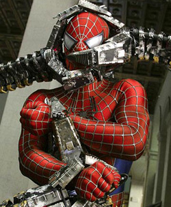 A scene from 'Spider-Man 2'